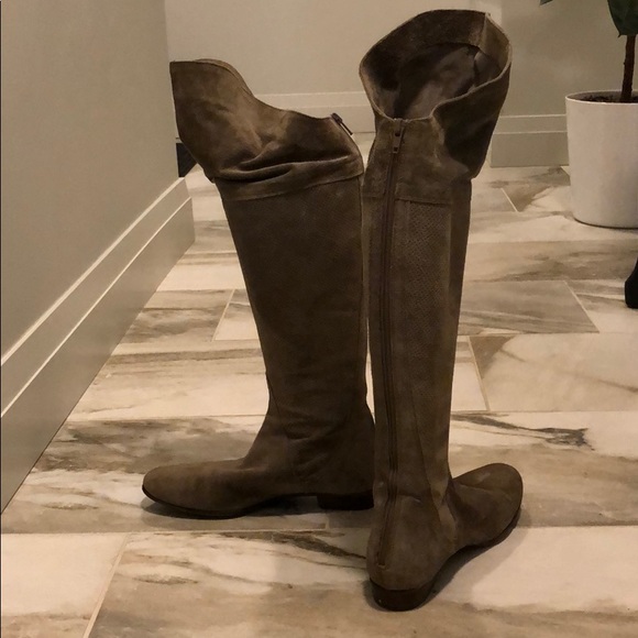 Casini Italian Suede Over the Knee Boots - Picture 3 of 8